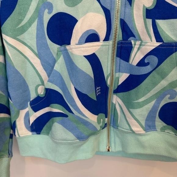 Hill House the Allie Zip up Jacket Ocean Kaleidoscope - Picture 5 of 8